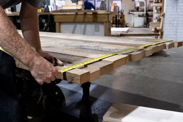 Barkman Amish Artisans building custom furniture for Chico California Dealer