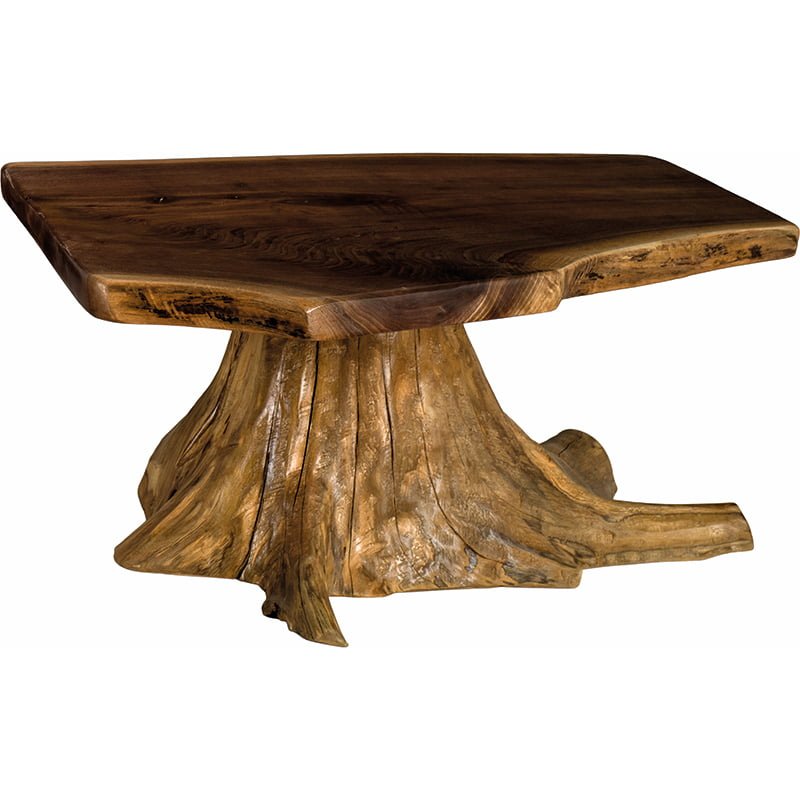 Live-edge-coffee-table-with-stump-base
