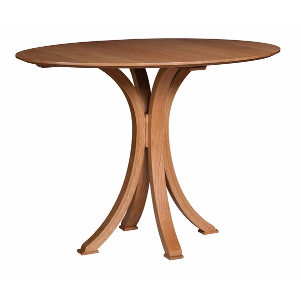 rippleback round pedestal dining table